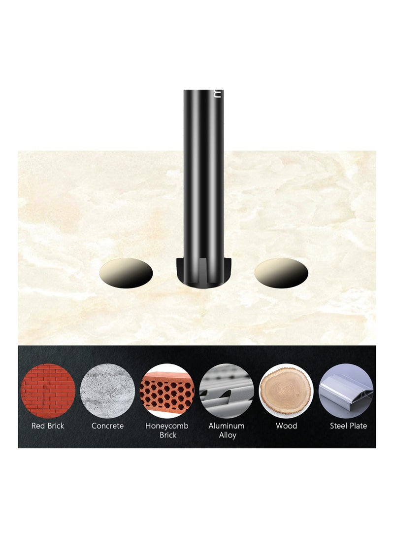 SYOSI 12PCS Masonry Drill Bit Set for Glass & Concrete, Tungsten Carbide Tip Drill Bits Concrete Wall Masonry Drill Bit Set Drill Bit Set for Wall Mirror and Ceramic Tile on Concrete and Brick Wall 3-12Mm - Image 3