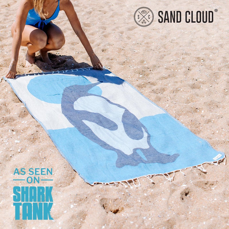Sand Cloud Turkish Beach Towel - Sand Free - 100% Organic Turkish Cotton Yarn - Quick Dry Towel for Beach, Picnic, Blanket or Bath - As Seen on Shark Tank - Marine Life (Emperor Penguin) - Image 2