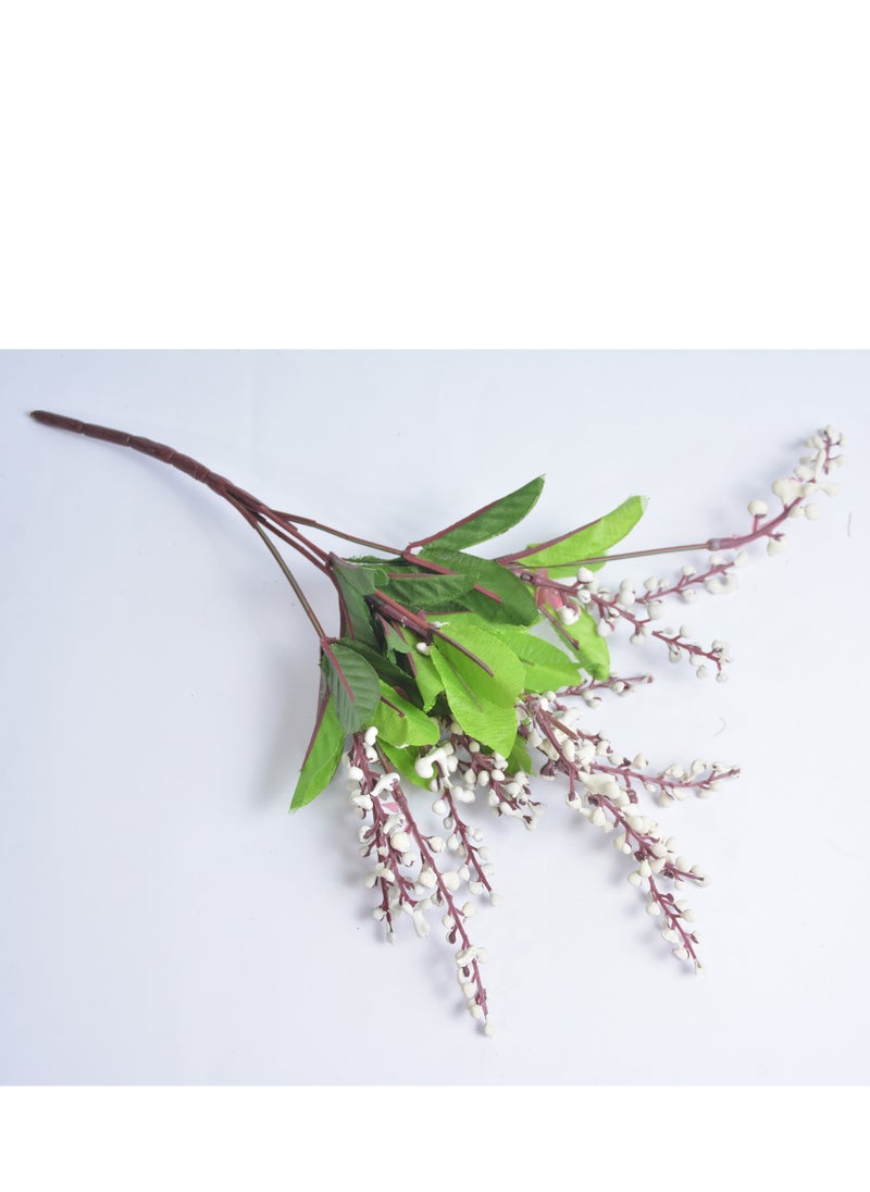 Point Artificial Flowers White 