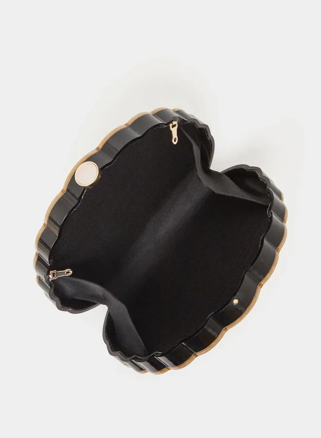 Styli Shell Shape Clutch with Chain Strap