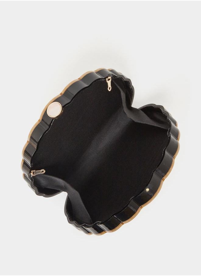 Styli Shell Shape Clutch with Chain Strap  - Image 4