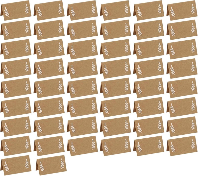 50 Thick and Wedding Name Cards Thick Paper Seating for Wedding Receptions and Desk Seating - Image 1