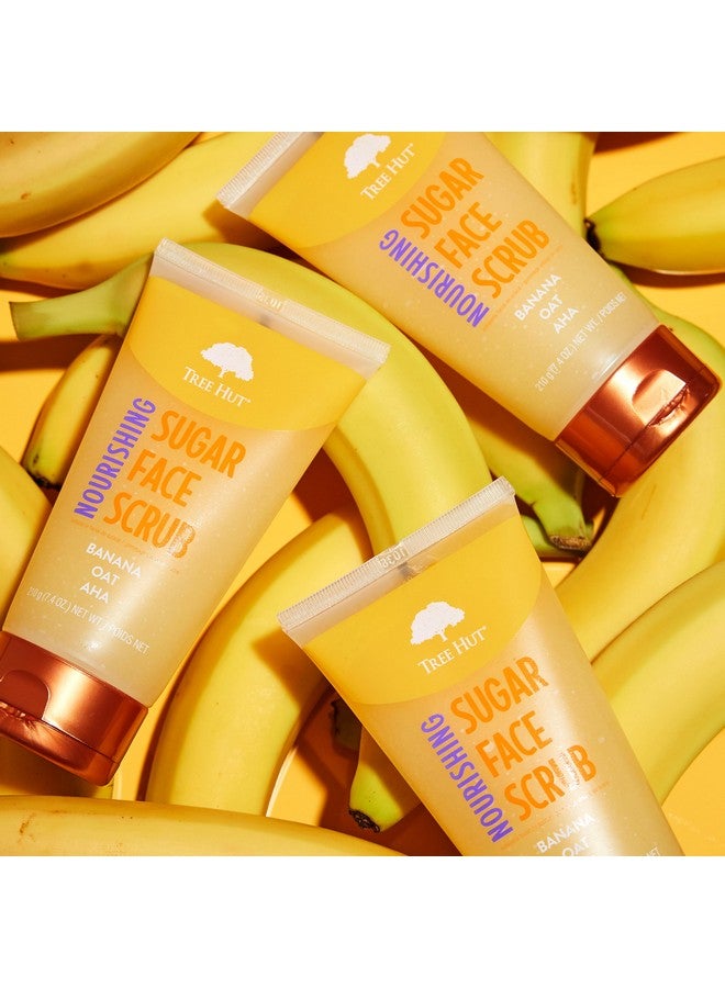 Tree Hut Nourishing Banana & Oat Face Scrub | Deep Cleans Pores to Remove Dead Skin & Impurities | Nourishing Essential Body Care | 7.4 fl oz. - Image 2