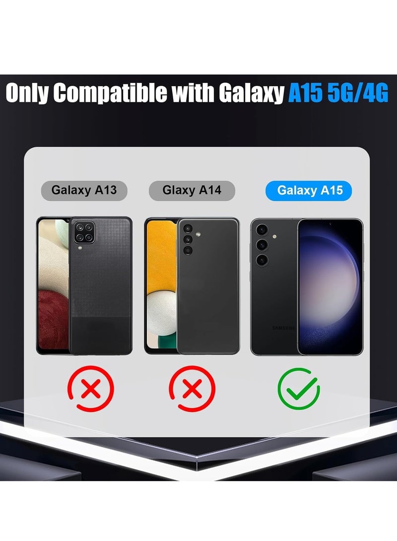 BORTONY Samsung Galaxy A15 4G/5G Tempered Glass  Shatterproof Anti Scratch Touch Sensitive  HD Clear Glass 2 Pack compatible with Samsung Galaxy A15 4G/5G - Image 2