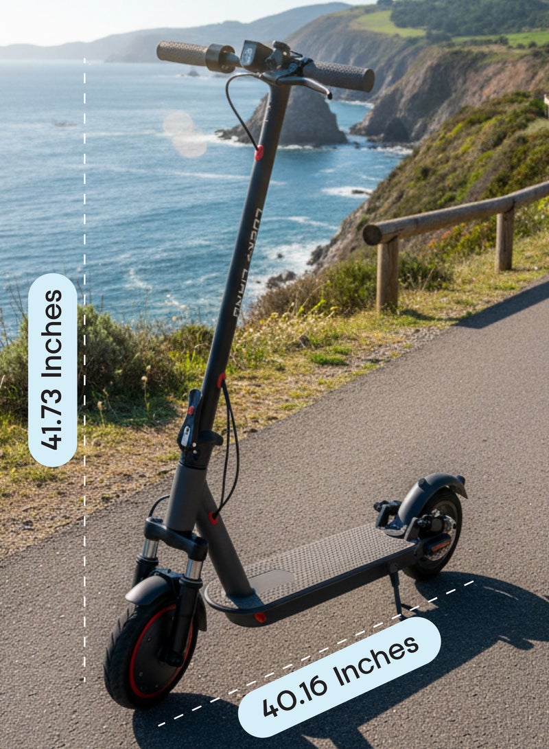 لاكي ليانغ سكوتر كهربائي قابل للطي LUCKY LIANG L11 PRO، موتور 350 واط، بطارية 36V 10.5Ah، سرعة 45 كم/س، مدى 35 كم، إطارات طريق 8.5 إنش، هيكل ألومنيوم، 3 سرعات + خوذة وسترة مجانًا - Image 5