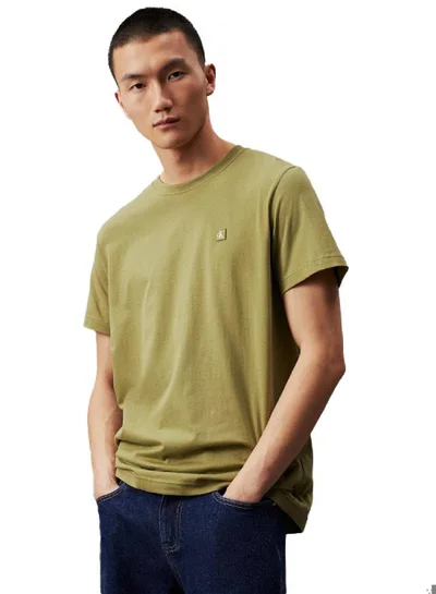 Calvin Klein Jeans Men's Monogram T-Shirt -  cotton jersey, Green