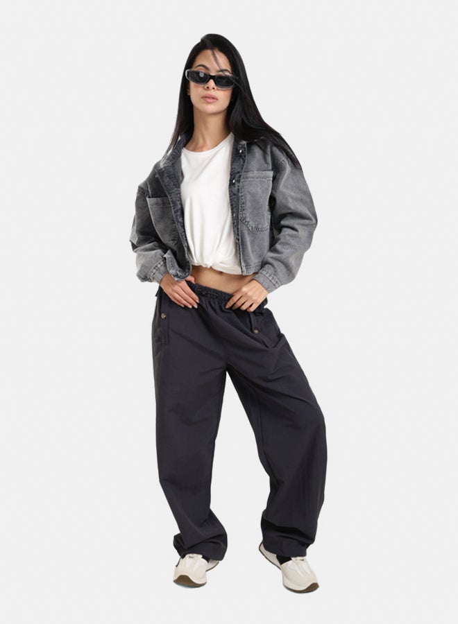 Clue Cropped Denim Jacket  - Image 4