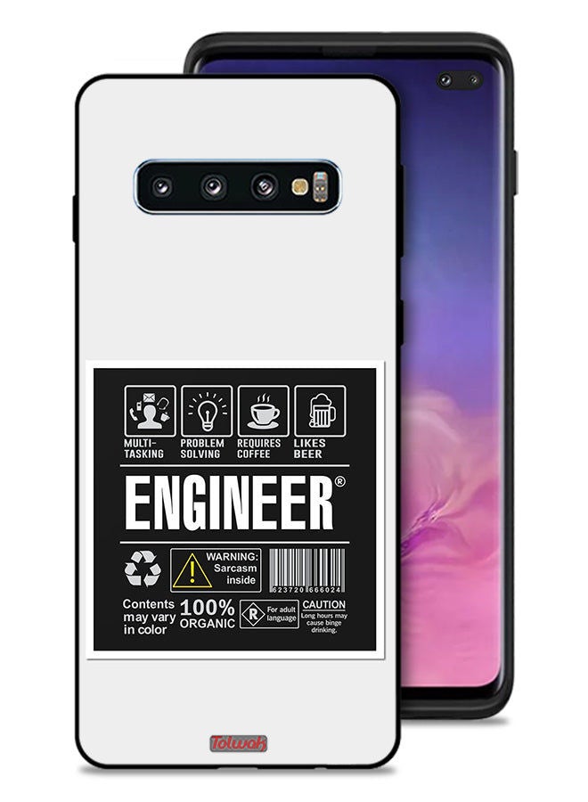 Tolwak Samsung Galaxy S10 Plus Protective Case Cover Engineer Sticker - Image 1