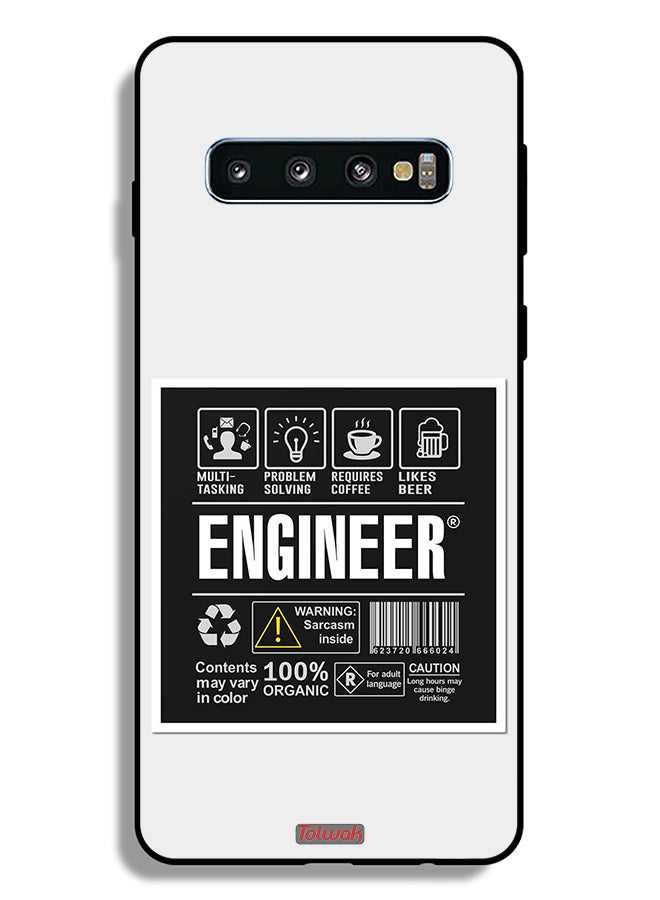 Tolwak Samsung Galaxy S10 Plus Protective Case Cover Engineer Sticker - Image 2
