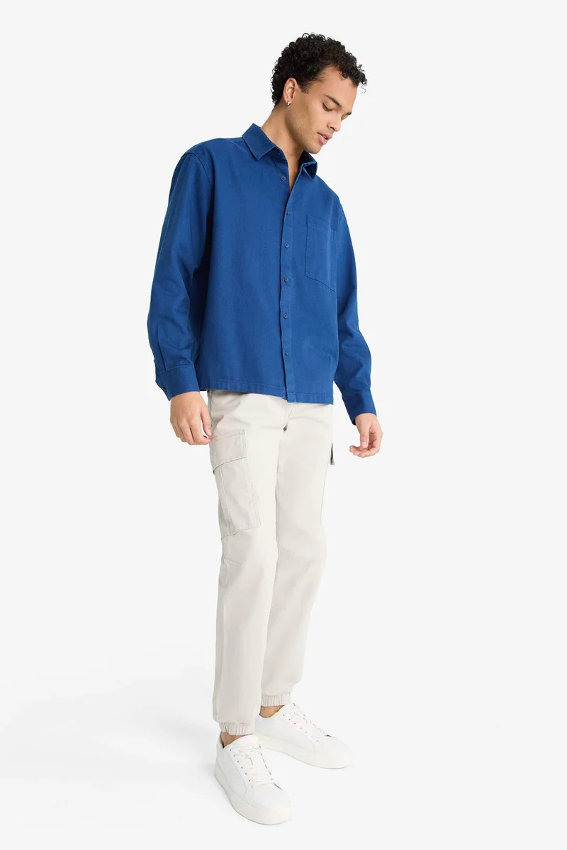 ديفاكتو Regular Fit Drawstring Waist Cargo Jogger Pants