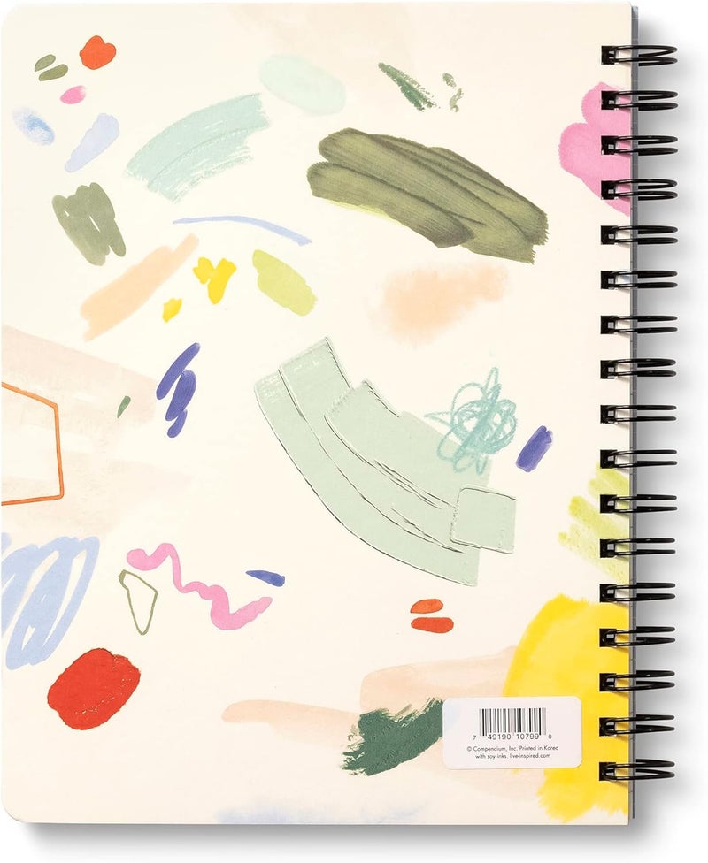 Compendium Spiral Notebook - Something Good Is Going to Happen Today. — A Designer Spiral Notebook with 192 Lined Pages, College Ruled, 7.0”W x 9.25”H - Image 3