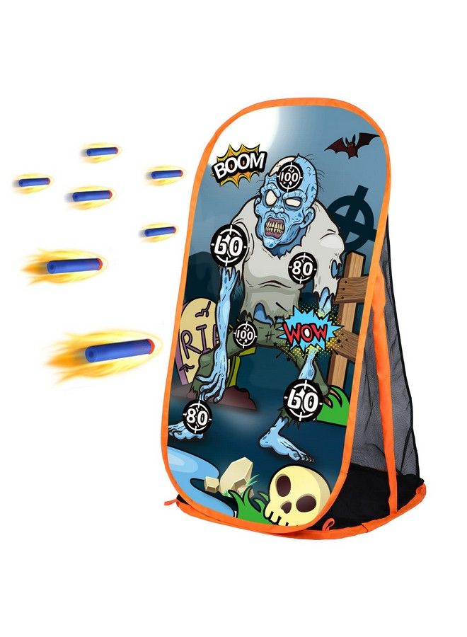 Quanquer لعبة مسدس فوم هدف تدريب للرماية لألعاب نيرف هدف رماية زومبي لعبة مع شبكة مثالية لألعاب الرماية هدية للأطفال الأولاد والبنات نشاط داخلي وخارجي - Image 2