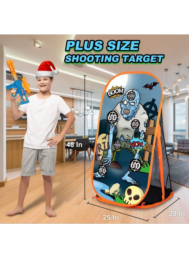 Quanquer لعبة مسدس فوم هدف تدريب للرماية لألعاب نيرف هدف رماية زومبي لعبة مع شبكة مثالية لألعاب الرماية هدية للأطفال الأولاد والبنات نشاط داخلي وخارجي - Image 4