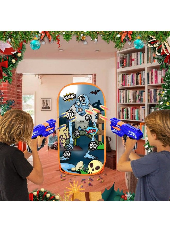 Quanquer لعبة مسدس فوم هدف تدريب للرماية لألعاب نيرف هدف رماية زومبي لعبة مع شبكة مثالية لألعاب الرماية هدية للأطفال الأولاد والبنات نشاط داخلي وخارجي - Image 5