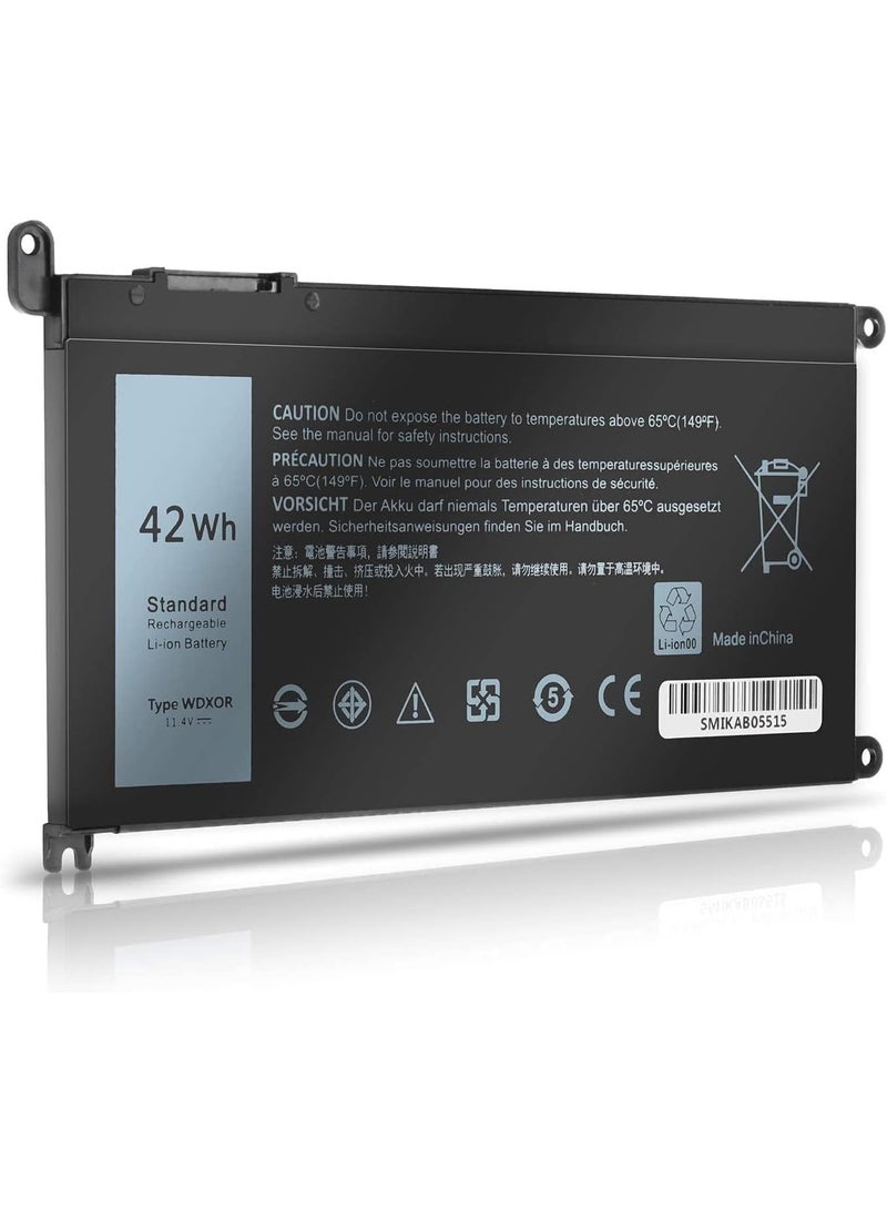Terabyte WDXOR Battery for 13 5368 5378 5379 7368 7378 14-7460 Inspiron 15 3583 3793 5565 5567 5570 5575 5568 5578 7566 0 7570 7579 7569 17 5765 5767 5770 5775 7378 7460 7580 Inspiron 17 5765, - Image 1