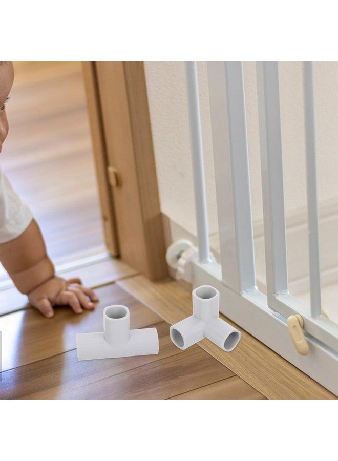 Cabilock 6pcs Playpen Accessories Connectors for Indoor Safety Versatile Pipe Fitting Adapters for Play Areas Easy Installation Configurations - Image 2