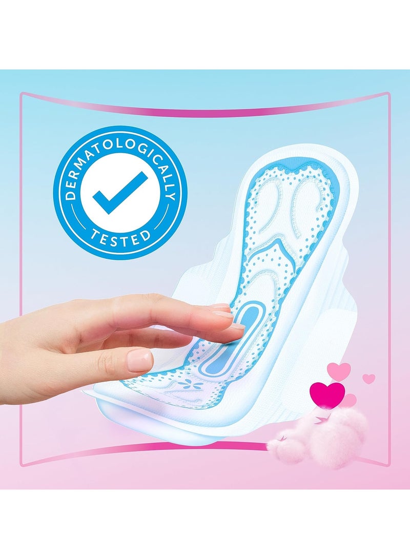 أولويز فوط صحية قطنية من مجموعة Skin Love، 30 فوطة كبيرة وسميكة - Image 2