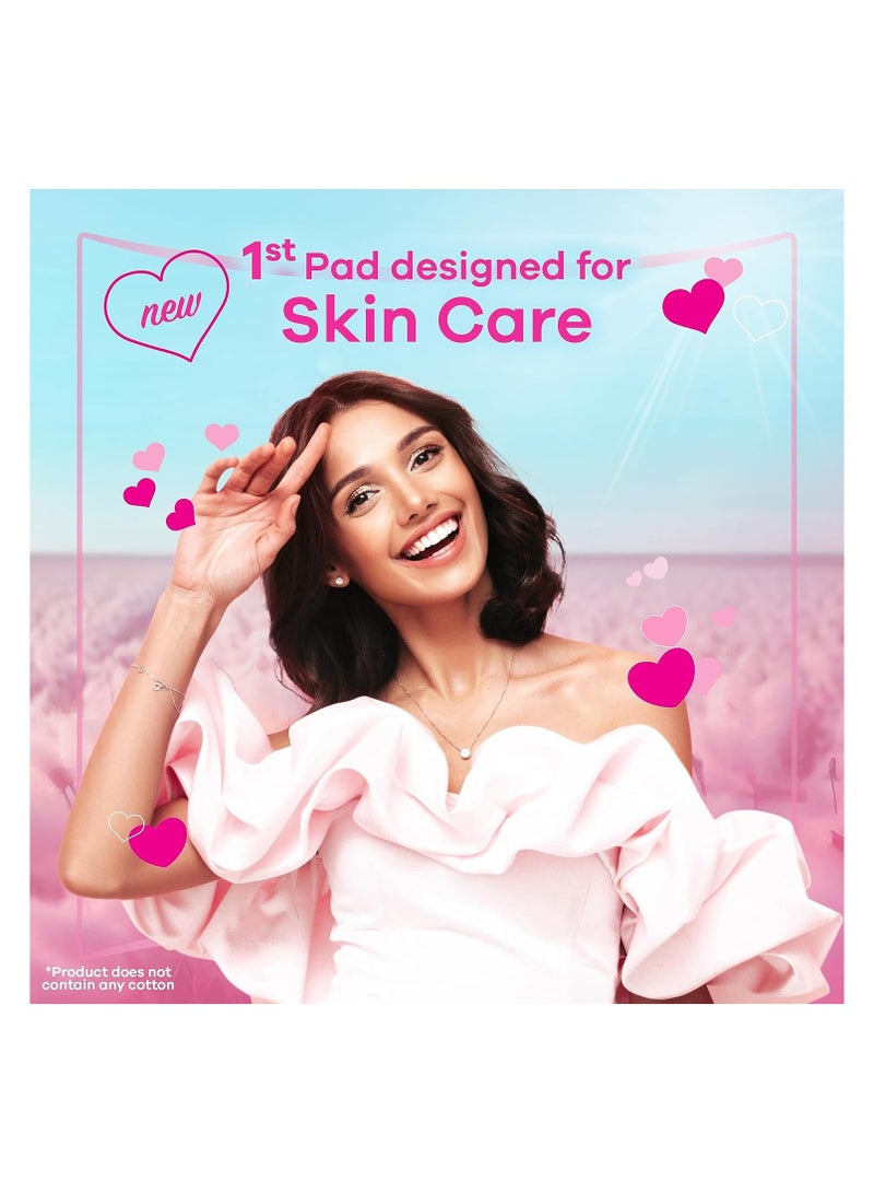 أولويز فوط صحية قطنية من مجموعة Skin Love، 30 فوطة كبيرة وسميكة - Image 5