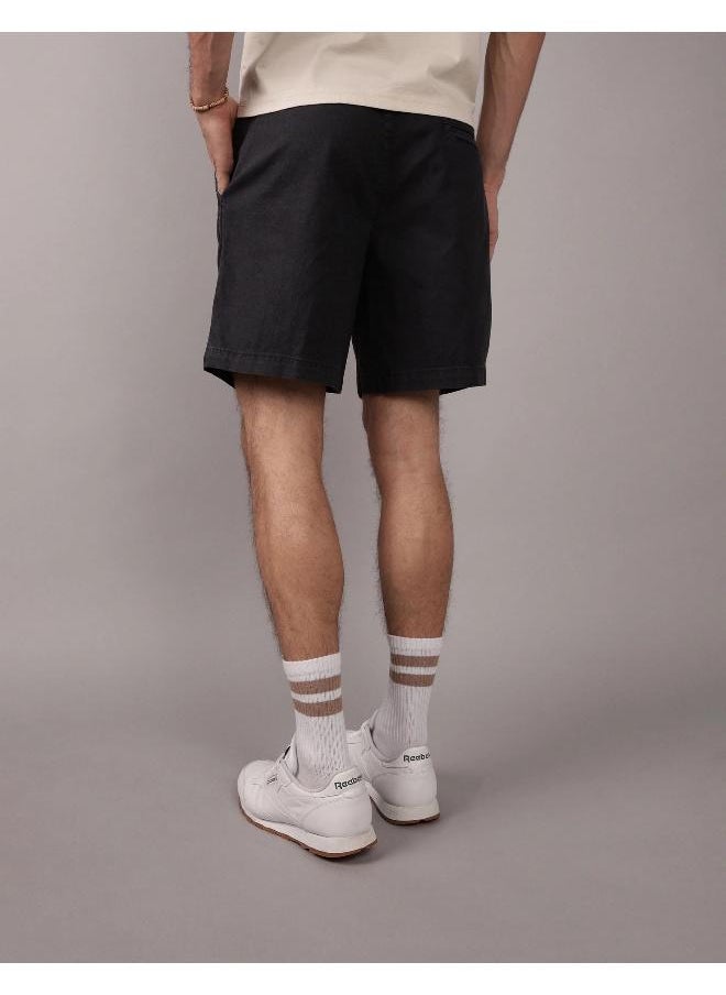 AE Flex 8" Lived-In Linen-Blend Trekker Short