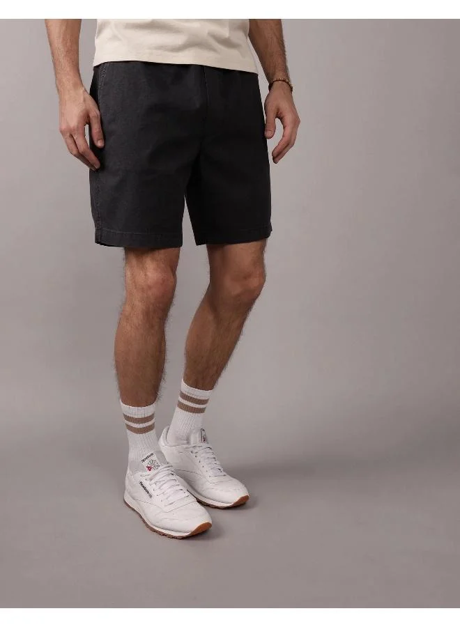 امريكان ايجل AE Flex 8" Lived-In Linen-Blend Trekker Short