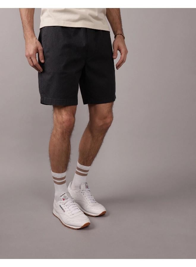 American Eagle AE Flex 8" Lived-In Linen-Blend Trekker Short - Image 1