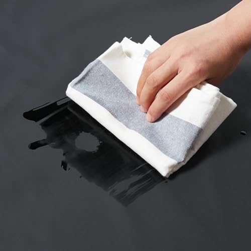 DEBIK® | 2 Pack Aprons for Men Women with Large Pockets, Waterproof Rubber Vinyl Apron 40" Heavy Duty Chef Apron Black Adjustable Work Apron for Dishwashing Kitchen Cooking Drawing - Image 5