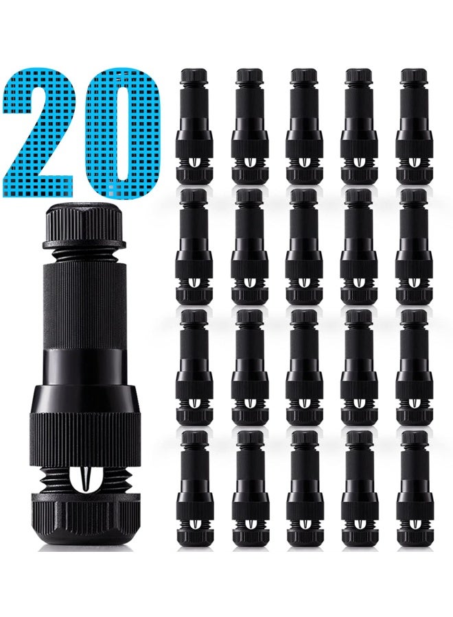 Low Voltage Fastlock Wire Connectors For Landscape Lighting Path Lights 12-14 Gauge Cable Connector Work With Malibu Paradise Moonrays And Other Outdoor Lighting Brands 20 Pack - Image 1