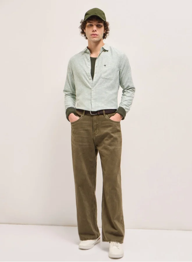THE BEAR HOUSE Men's Shirt for Casual and Formal Wear | Classic Button-Down Style for Office, Daily Use, Travel, Events & All-Season Outfits | Versatile & Stylish Wardrobe Essential for Every Occasion