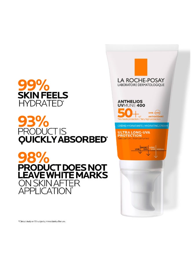 LA ROCHE-POSAY أنثيليوس UVMune 400 كريم مرطب واقي من الشمس SPF50+ 50 مل - Image 5