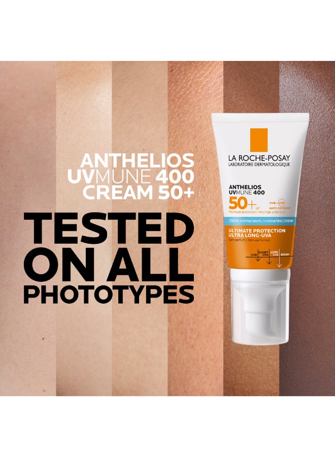 LA ROCHE-POSAY أنثيليوس UVMune 400 كريم مرطب واقي من الشمس SPF50+ 50 مل - Image 4