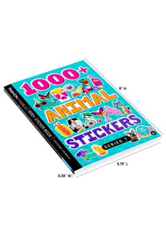 فاشون إينجلز كتاب ملصقات حيوانات يحتوي على أكثر من 1000 ملصق - كتاب ملصقات مكون من 40 صفحة للأطفال - أكثر من 1000 ملصق لسجلات القصاصات وديكورات المخططات والهدايا واللعب الإبداعي، للأعمار من 6 سنوات فما فوق  - Image 3