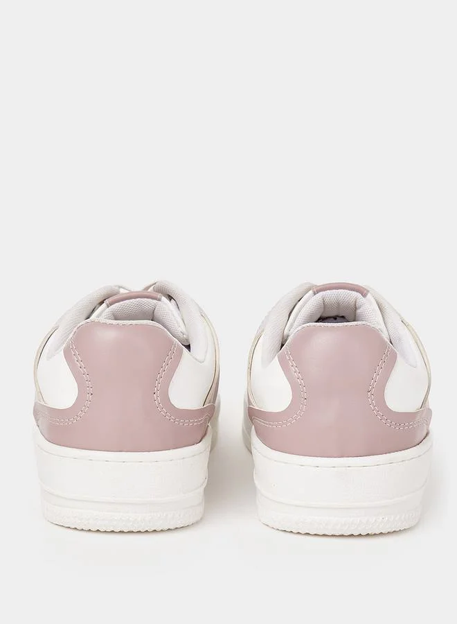 Styli Active Colorblock Lace-Up Sneakers