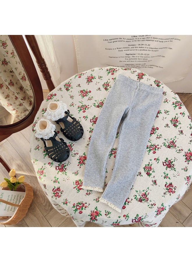 Style Baby Leggings For Boys And Girls, Spring Style, Light Board, High Legs, Stylish Outer Wear, Lace Pants For Boys And Girls