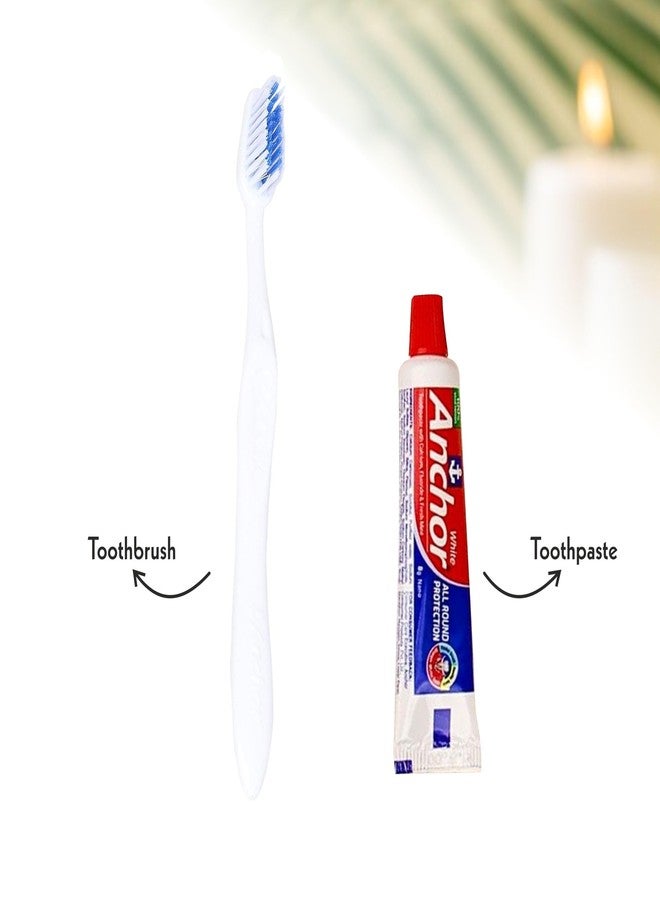 Old Tree طقم الأسنان من شجرة قديمة للفنادق (عبوة من 100) - مجموعة من فرشاة الأسنان ومعجون الأسنان - Image 2