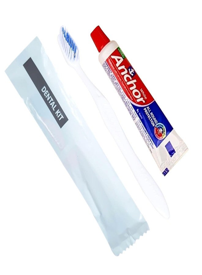 Old Tree طقم الأسنان من شجرة قديمة للفنادق (عبوة من 100) - مجموعة من فرشاة الأسنان ومعجون الأسنان - Image 1