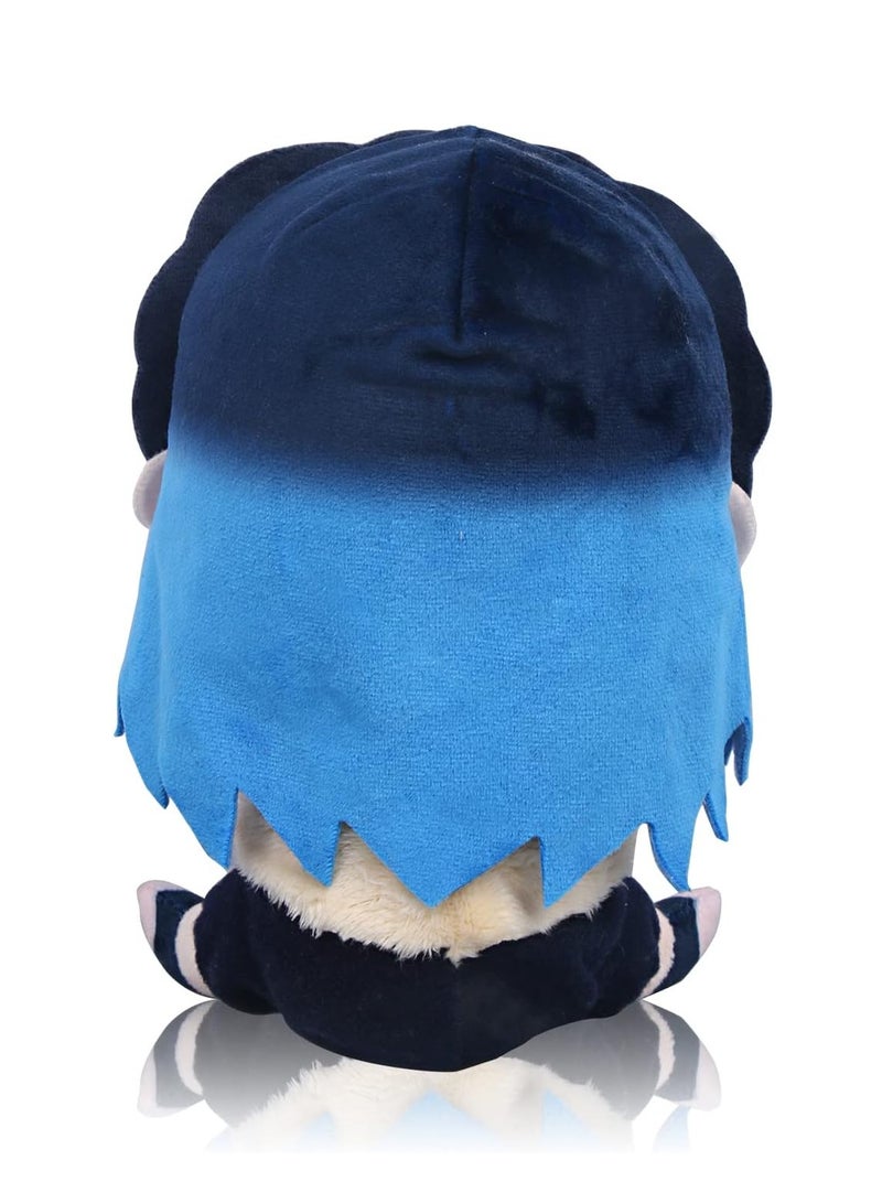 22cm Anime Plushie Nezuko Tanjirou Plush Doll Toys, Soft Kawaii Seated Manga Figure Dolls Collectibles Gifts for Fans (Inosuke) - Image 4