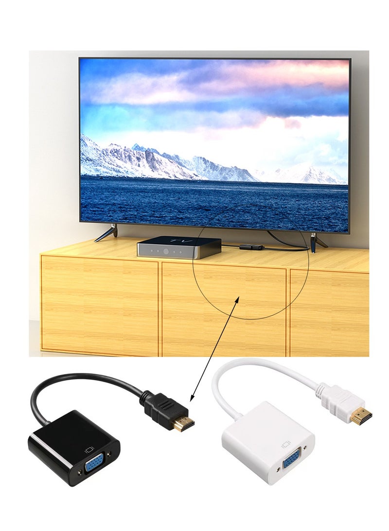 محول HDMI إلى محول VGA 1080P بطاقة فيديو خارجية 1080P إلى سطح المكتب، والكمبيوتر المحمول، والتلفزيون عالي الدقة، والشاشة، وجهاز العرض - Image 4