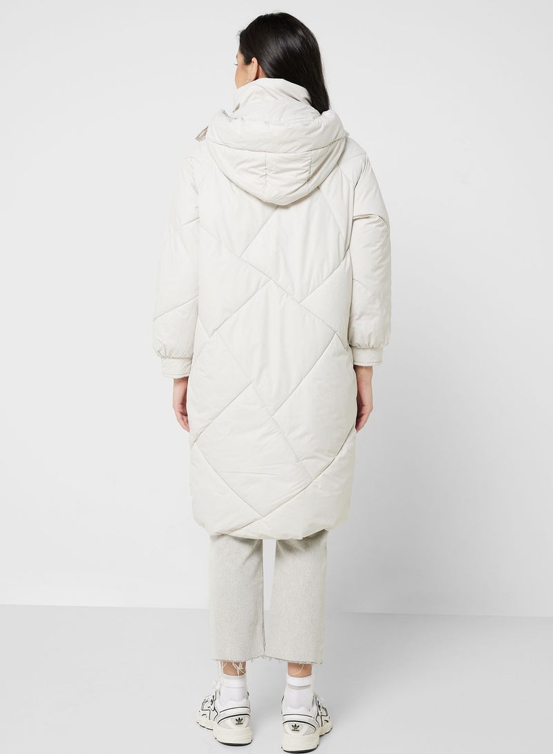ELLA Longline Padded Jacket - Image 2