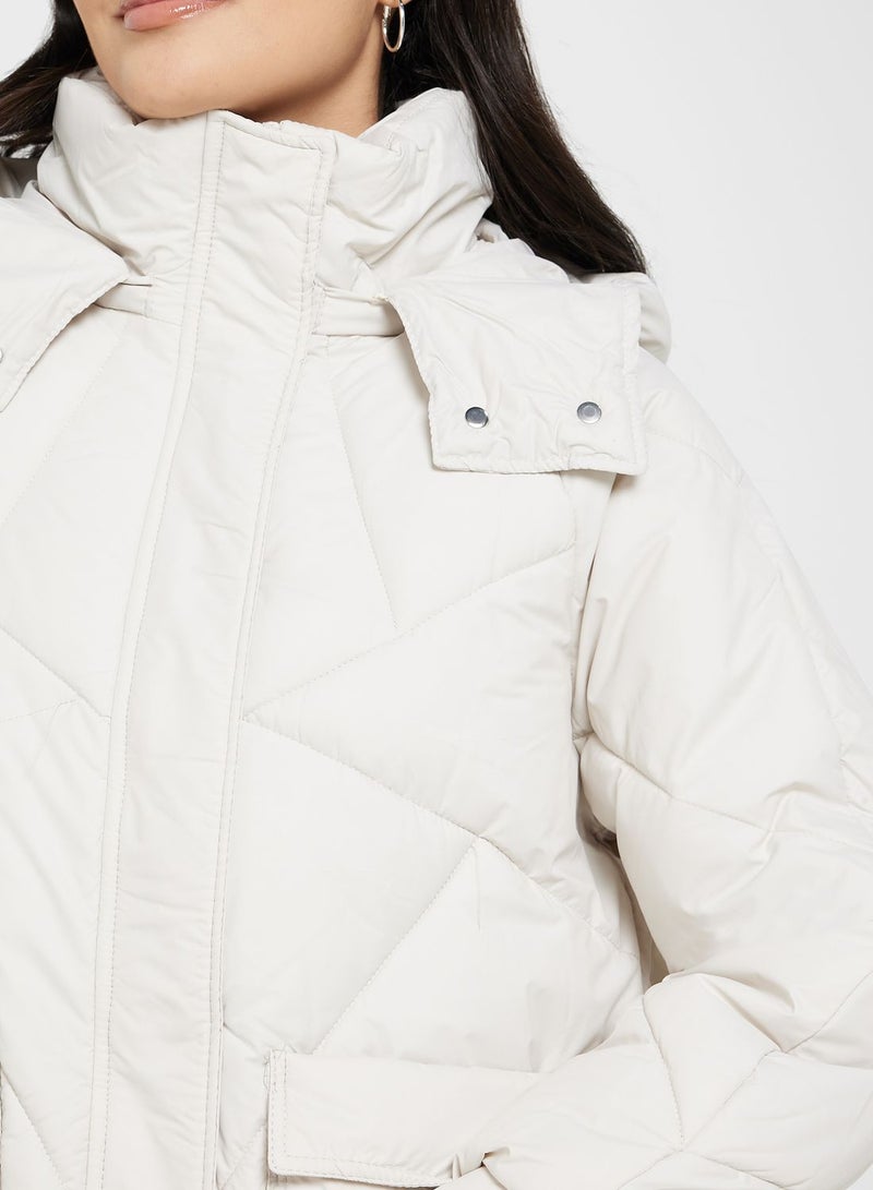 ELLA Longline Padded Jacket - Image 3