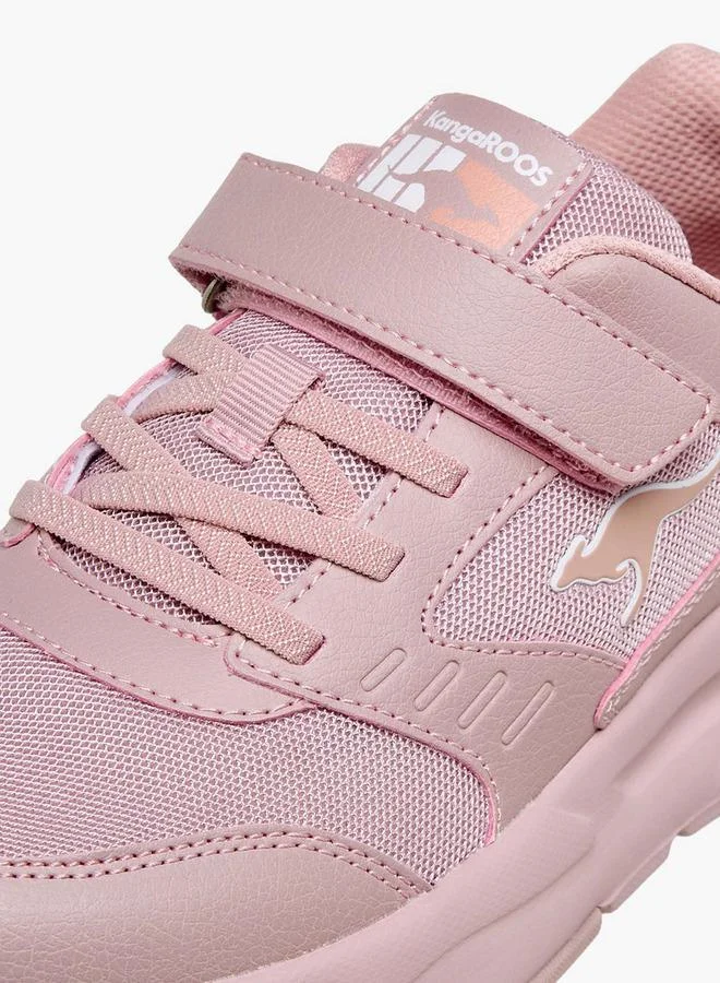 Kangaroos Pink Girls Hook And Loop School Sports Shoes for Women | Best Price UAE