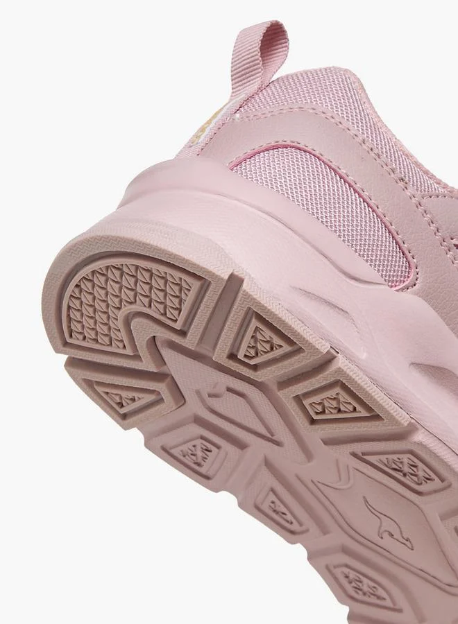 Kangaroos Pink Girls Hook And Loop School Sports Shoes for Women | Best Price UAE