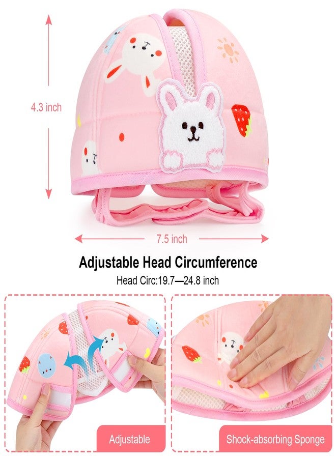 Accmor Baby Head Protector, Cute Baby Safety Helmet for Crawling Walking Running, Infant Headguard Soft Cushion Lightweight Breathable Protective Caps, Anti-Collision Toddler Helmets for 6m-24m Girls - Image 5