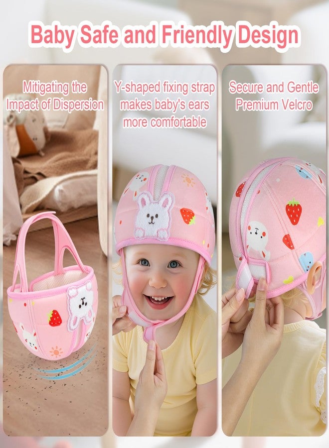 Accmor Baby Head Protector, Cute Baby Safety Helmet for Crawling Walking Running, Infant Headguard Soft Cushion Lightweight Breathable Protective Caps, Anti-Collision Toddler Helmets for 6m-24m Girls - Image 4