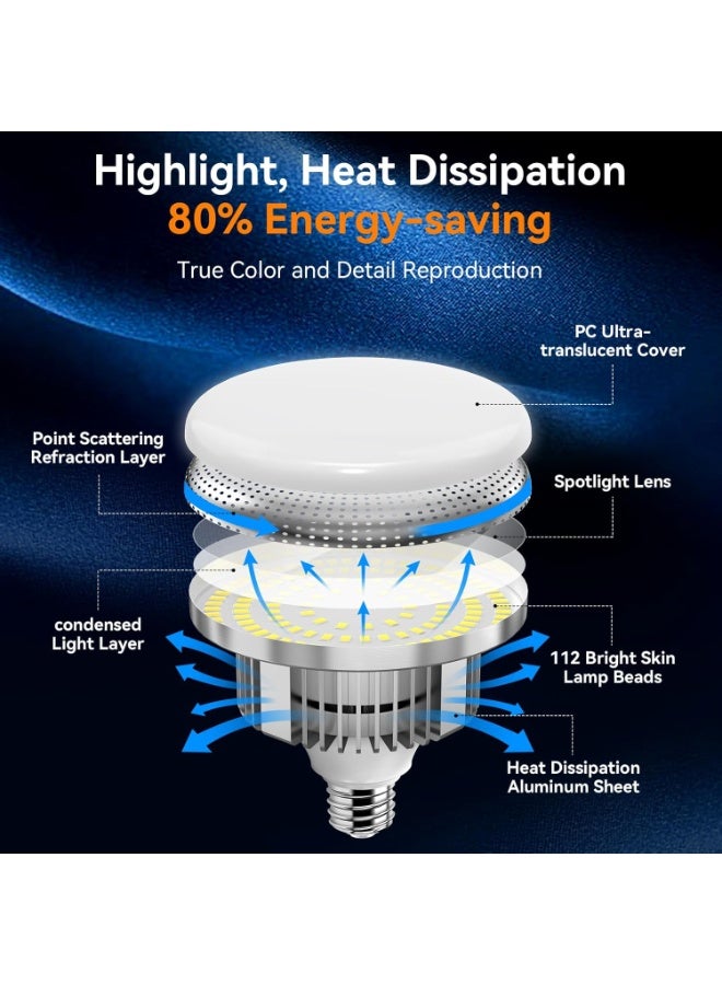 طقم إضاءة سوفت بوكس كامل ​​احترافي للتصوير الفوتوغرافي، 50 * 70 سم، مزود بمصابيح LED بقوة 50 واط ودرجة حرارة لونية 2700-6500 كلفن، إضاءة استوديو للتصوير الفوتوغرافي/تسجيل الفيديو/البث المباشر/تصوير البورتريه (11 قطعه) - Image 5
