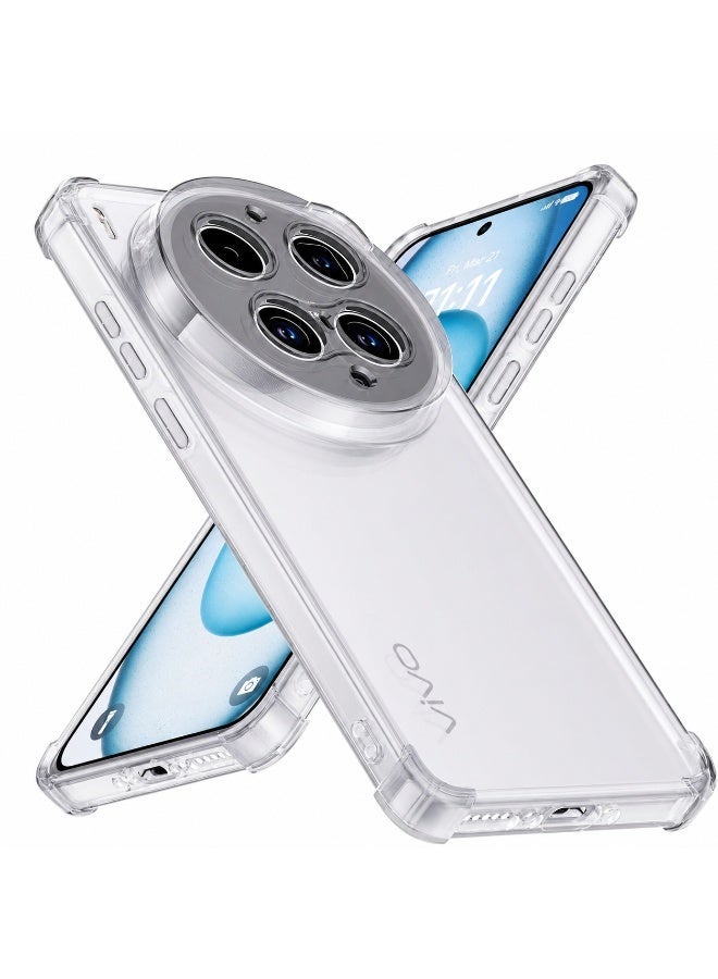 جراب هاتف Vivo X300 Ultra، غطاء شفاف مع زوايا معززة، تصميم نحيف، مقاوم للصدمات، مصنوع من مادة TPU المرنة، مناسب لهاتف Vivo X300 Ultra - Image 1