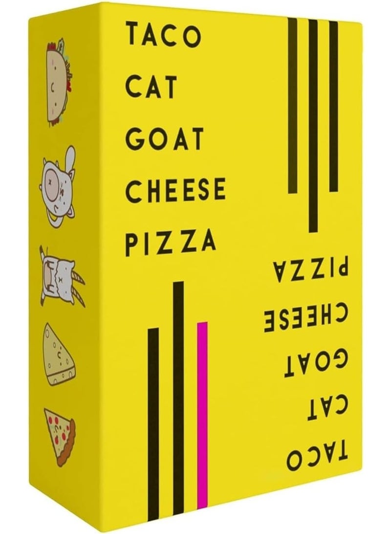 GIOIO Taco Cat Goat Cheese Pizza Card Game, Family Gathering Card Game, Party Game for 2 to 8 Players, Fun Games for Friends and Family, Classic Cards Game for Camping & Travel - Image 1