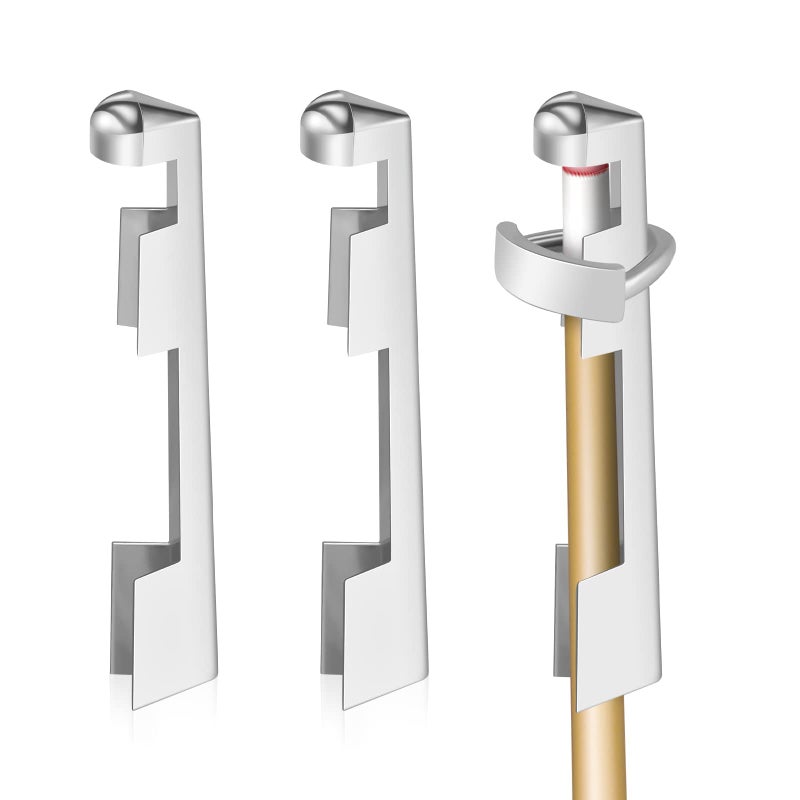 Funrous 3 Pieces Billiard Cue Clamp Pool Sticks Tip Clamp Stainless Steel Cue Stick Tip Repair Kit for Billiard Table Tips Replacement kit Accessories - Image 1