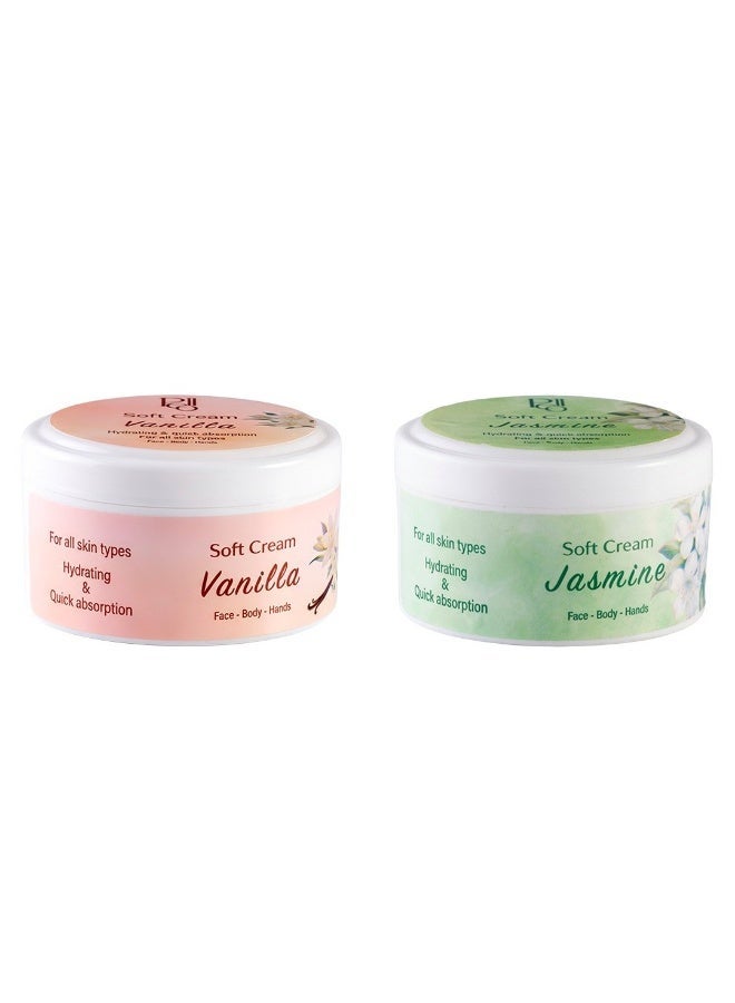 Pello Soft Cream 2*50ml Vanilla & Jasmine - Image 1