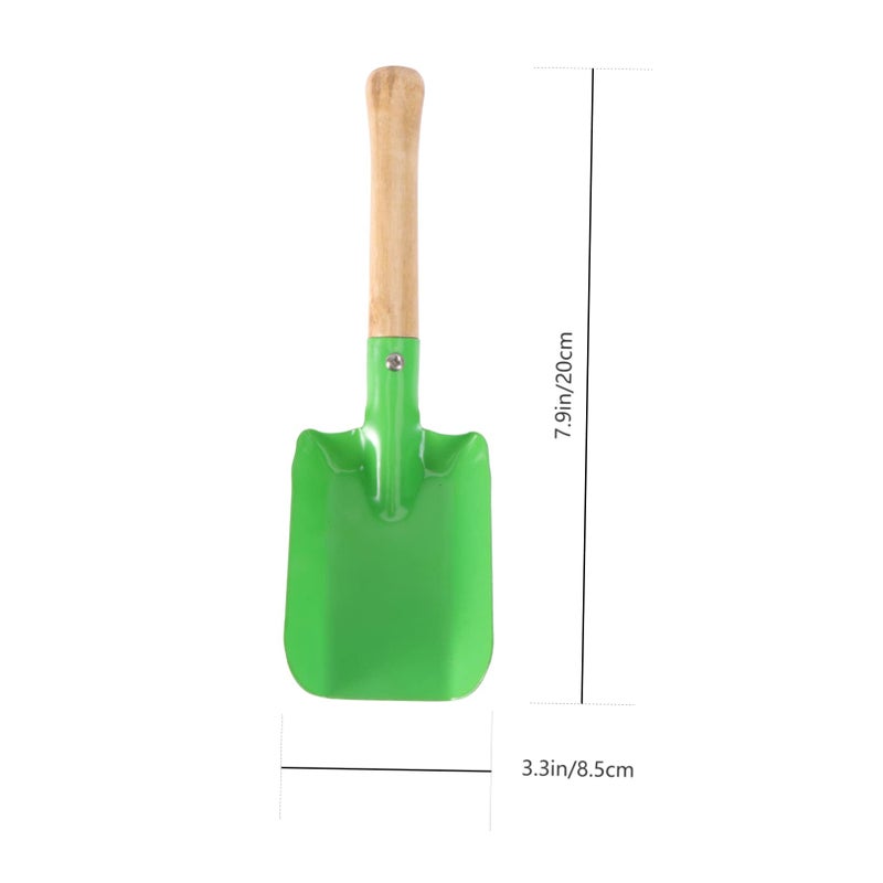 6Pcs Mini Gardening Shovels Green Ergonomic Planting Tools for Flower Potting and Bonsai Care - Image 3