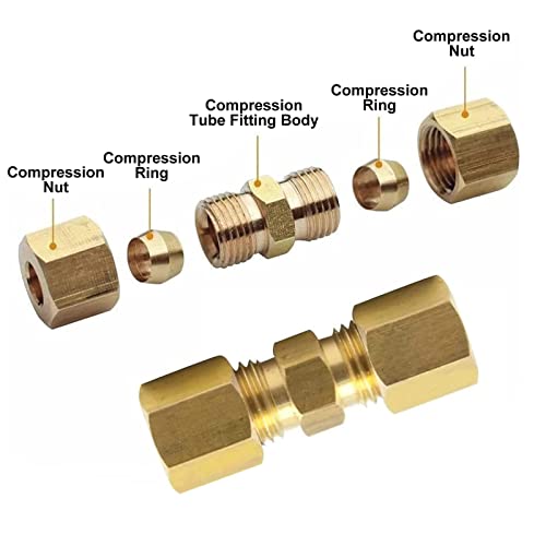 Legines Brakeline fittings 3/16"and 1/4"nuts,unions,compression fittings kit 70 Pieces - Image 4